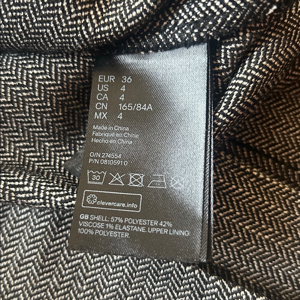 H&M Gray Stylish Dress Size 4 - Picture 5 of 9